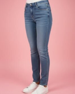 48 . Ψηλόμεσο Skinny Push Up Τζιν με Strass – Ελαστικό Γυναικείο Jeans σε Προσφορά