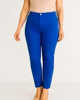 .1. Γυναικείο Παντελόνι Γραφείου Ψηλόμεσο με Κουμπί | Ελαστικό & Κομψό