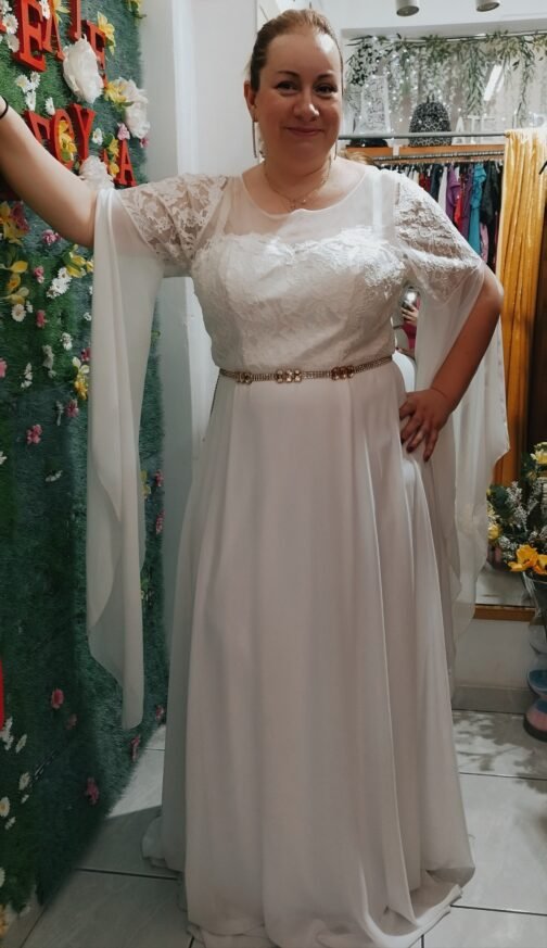 Νυφικό Με μανικια Plus size