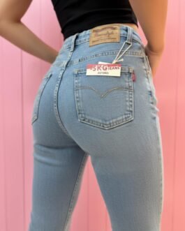 31 . Skinny Push Up Τζιν High Waist με Εφέ -5 Κιλά | Super Stretch