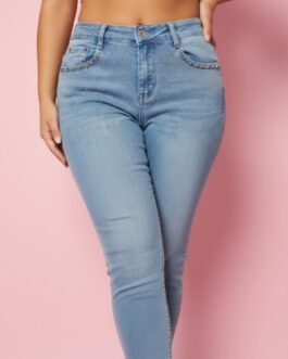 40 . Push Up Skinny Τζιν με Στρας – High Waist Sculpt -5kg