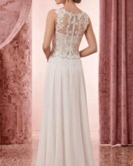 Α. 102. Νυφικό με Δαντελένια Πλάτη & Τούλι – Κλασική Γραμμή με Mermaid Τελείωμα