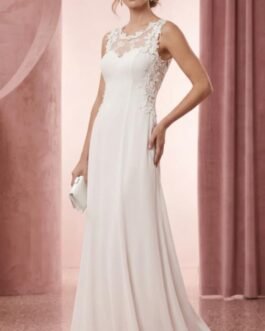 Α. 102. Νυφικό με Δαντελένια Πλάτη & Τούλι – Κλασική Γραμμή με Mermaid Τελείωμα