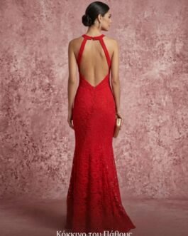 30. Δαντελένιο Γοργονέ Βραδινό Φόρεμα – Lace Mermaid Evening Dress