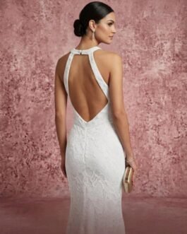 30 . Bridal dress – Λευκό Νυφικό Δαντελένιο Γοργονέ Φόρεμα – Bridal Lace Mermaid Dress
