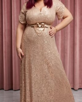 50. Plus Size Sequin Evening Dress – Φόρεμα με Παγιέτες