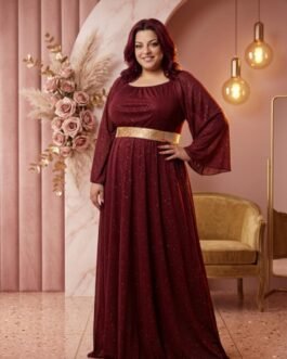 52. Glitter Maxi Evening Dress – Βραδινό Φόρεμα