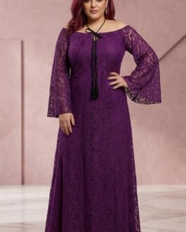 54. Lace Evening Dress – Δαντελένιο Ριχτό Φόρεμα