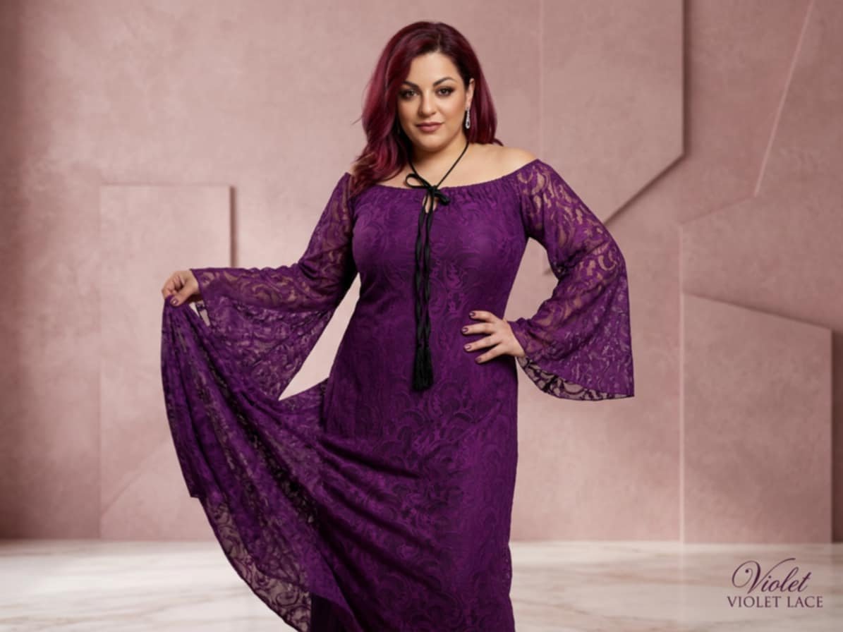 54. Lace Evening Dress – Δαντελένιο Ριχτό Φόρεμα - Image 4