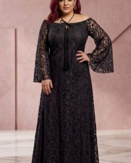 54. Lace Evening Dress – Δαντελένιο Ριχτό Φόρεμα