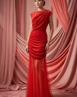 56. Convertible Red Dress – Κόκκινο Βραδινό Φόρεμα