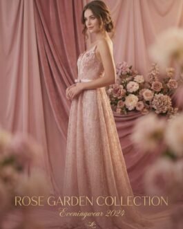 .7 . Maxi Ρομαντικό Φόρεμα με Δαντέλα & Διακριτική Παγιέτα – Princess Style