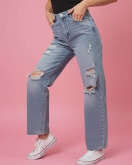 52 . Mum Fit Jean με Σκισίματα – Ψηλόμεσο