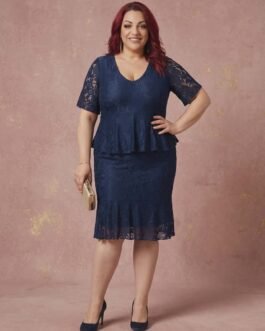 Δαντελένιο Φόρεμα Pencil & Μίντι Μήκος – Elegant Lace Dress