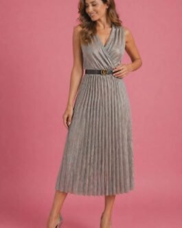 Κρουαζέ Elegant Φόρεμα με Ζώνη για Γάμο & Βάπτιση / Elegant Wrap Dress with Belt for Wedding & Evening