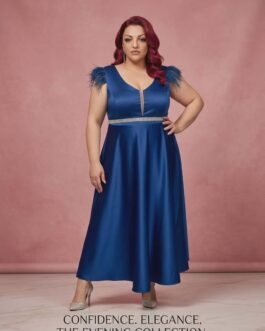 Σατέν Plus Size Φόρεμα για Γάμο & Βάπτιση- Satin Plus Size Maxi Dress for Wedding & Evening