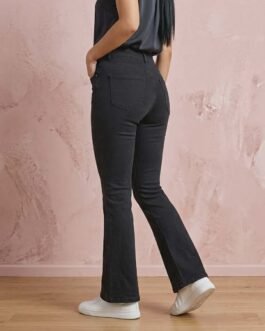 38. Μαύρο Flare Jean Ψηλόμεσο Ελαστικό – Καμπάνα