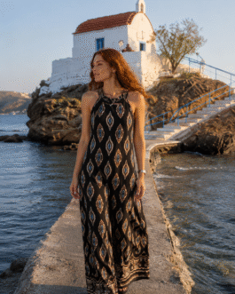 Λινή Ολόσωμη Φόρμα “Άγιος Ισίδωρος” – Atelier Leros