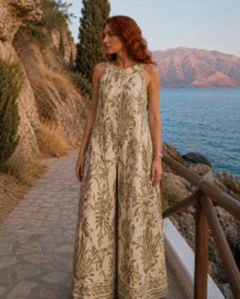 Λινή Ολόσωμη Φόρμα “Καβουράδενα” – Atelier Leros