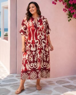 Cotton Midi Φόρεμα με Μονοκόμματο Μανίκι